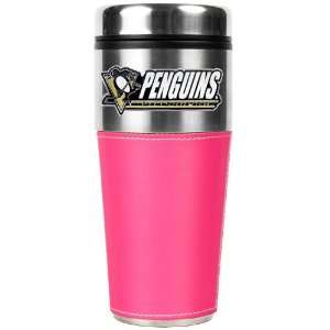  Pittsburgh Penguins NHL 16oz Travel Tumbler with Pink 