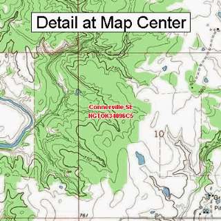  USGS Topographic Quadrangle Map   Connerville SE, Oklahoma 