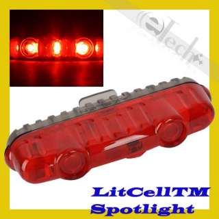   AKSLEN 3 Super Bright Led Bicycle Bike Rear Tail Light Lamp Red TL 60