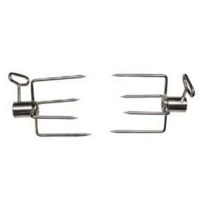    Chef 2 Heavy Duty Rotisserie Replacement Forks Patio, Lawn & Garden