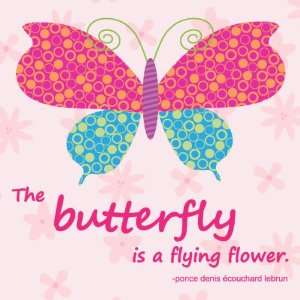  Rr   Butterfly Quote Canvas Reproduction Baby