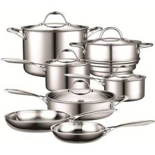 Cooks Standard Multi Ply Clad Stainless Steel 10 Piece Cookware Set 