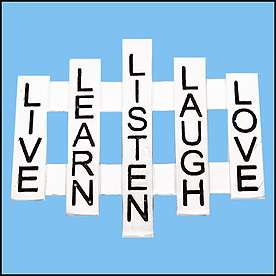   listen laugh love pin pendant is a clever way to keep in mind five of