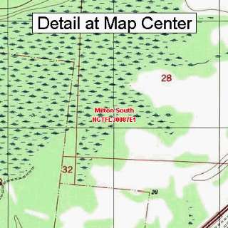   Map   Milton South, Florida (Folded/Waterproof)