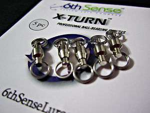 New 6th Sense X TURN Spinnerbait Ball Bearing Professional Swivels 5ct 