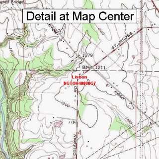  USGS Topographic Quadrangle Map   Lisbon, Ohio (Folded 