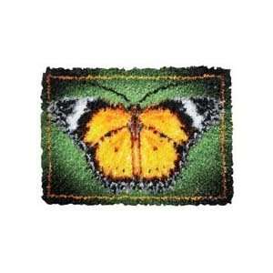  Golden Butterfly Latch Hook Rug Kit