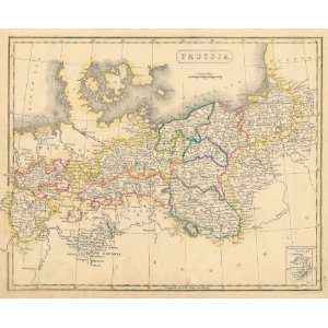  Arrowsmith 1836 Antique Map of Prussia
