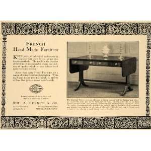 1925 Ad Wm A French Company Furniture Chelford Table 
