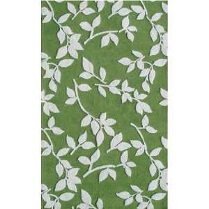 The Rug Market Resort Flora Green 25508 Green and Cream Contemporary 8 