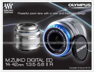 Olympus M ZUIKO 14 42mm f3.5 5.6 II R Lens Silver#L489  