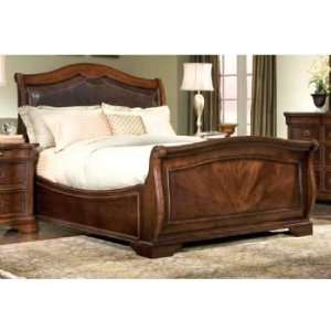 Heritage Court Leather Sleigh Bed Available In 2 Sizes  