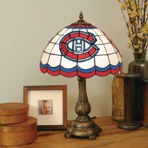   Canadiens Hockey Logo Tiffany Style Table Lamp