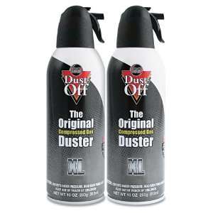  Dust Off Disposable Compressed Gas Duster Two 10oz Cans 