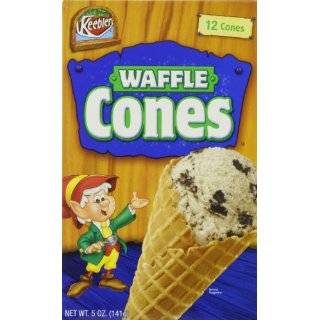 Keebler Ice Cream Waffle Cones, 12 Count Cones (Pack of 6)