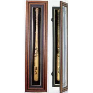  MLB Single Bat Cabinet Mahogany Display Case Sports 