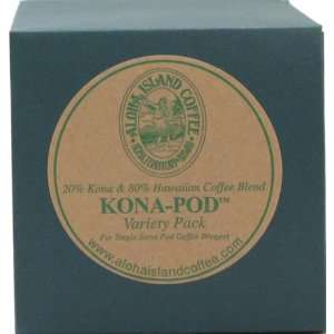 Aloha Island Coffee KONA POD, Variety Pack of our Kona & Hawaiian 