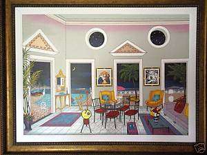 INTERIOR WITH TWO PICASSOS by FANCH LEDAN on CANVAS  