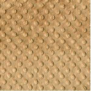 60 Wide Minky Cuddle Dimple Dot Camel Fabric By The Yard 