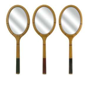  Set of 3 Bailey Vintage Style Decorative Tennis Racquet 