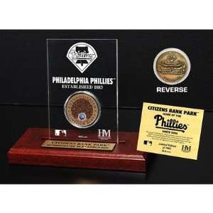  Citizens Bank Park Infield Dirt Coin Etched Acrylic 
