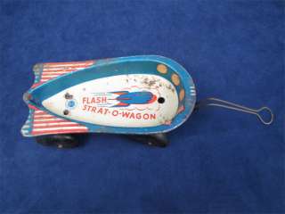 Vintage 1940s Flash Gordon Wyandotte Strat O Wagon Toy  