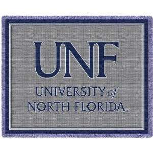 University of North Florida Jacquard Woven Throw   69 x 