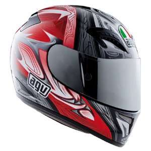  AGV T 2 Helmet , Color Black/Red, Size XS 0351O2A0005004 