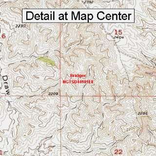  USGS Topographic Quadrangle Map   Bridger, South Dakota 