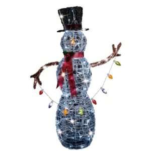  Trim a Home 48in LED Lighted Christmas Acrylic Snowman 