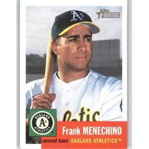  2002 Topps Heritage #216 Frank Menechino   Oakland 