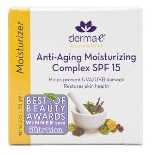 derma e Anti Aging Moisturizing Complex, SPF 15, 2 Ounces (Pack of 2)