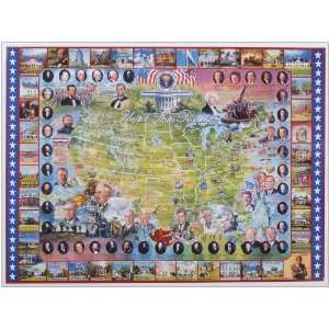   American History 1000 Pieces 24X30 United States Presidents (WM104