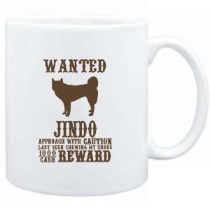 Mug White  Wanted Jindo   $1000 Cash Reward  Dogs  