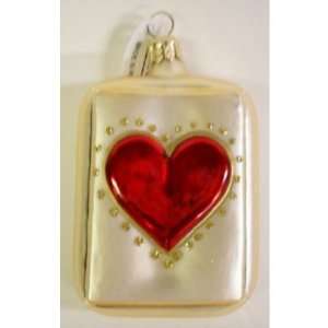  Glass Bottle with Heart and Letter L on Back Case Pack 6 