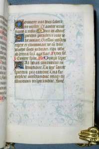   ILLUMINATED MANUSCRIPTS ON VELLUM A FRENCH «BOOK OF HOURS»  