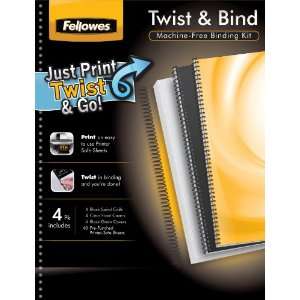  Fellowes Twist and Bind All In One Machineless Binding Kit 