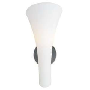 Lily Collection White Wall Sconce