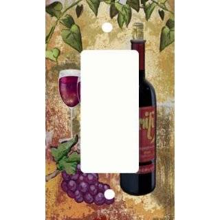 Red Wine and Grapes GFI Rocker Light Switch Cover
