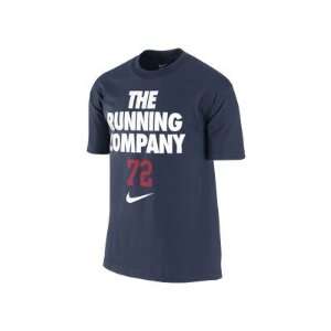    Nike Mens The Running Company T Shirt Navy