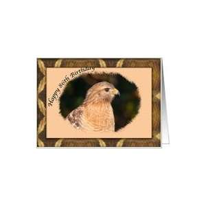    86th Birthday Card with Red shouldered Hawk Card Toys & Games