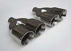   STAINLESS STEEL DUAL EXHAUST TIPS GRAND PRIX GM PONTIAC 3.5 OUT