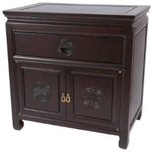  Oriental Furniture Bedside Cabinet in Dark Rosewood ST 