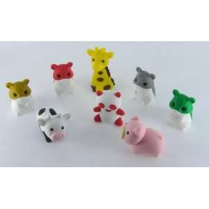  Japanese Iwako Erasers The Mini Animal Eraser Set with 
