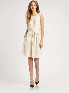 Marc by Marc Jacobs   Pleated Silk Crepe De Chine Dress
