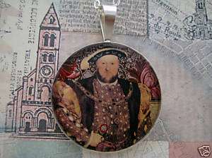 King Henry VIII Tudors Sterling Silver Pendant  