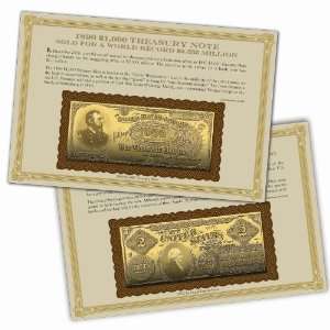    22kt Gold Replicas of Classic U.S. Paper Currency