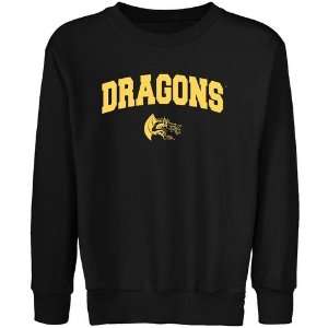  Drexel Dragons Youth Black Logo Arch Crew Neck Fleece 