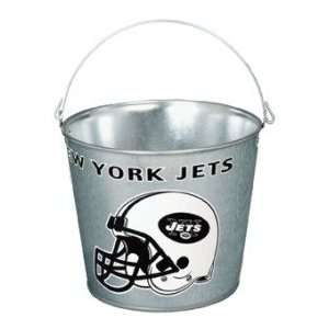  New York Jets Metal 5 Quart Pail
