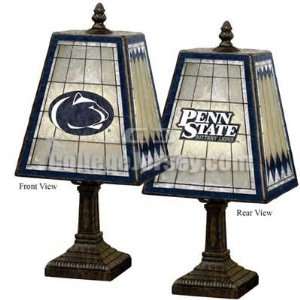 Penn State Nittany Lions Art Glass Table Lamp Memorabilia.  
